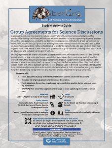 Group Agreements for Science Discussions