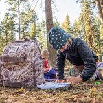 A student at McCall Outdoor Science School's outdoor learning program in 2020.